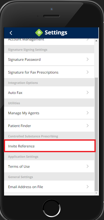 iPrescribe_Settings_InviteAReference.PNG