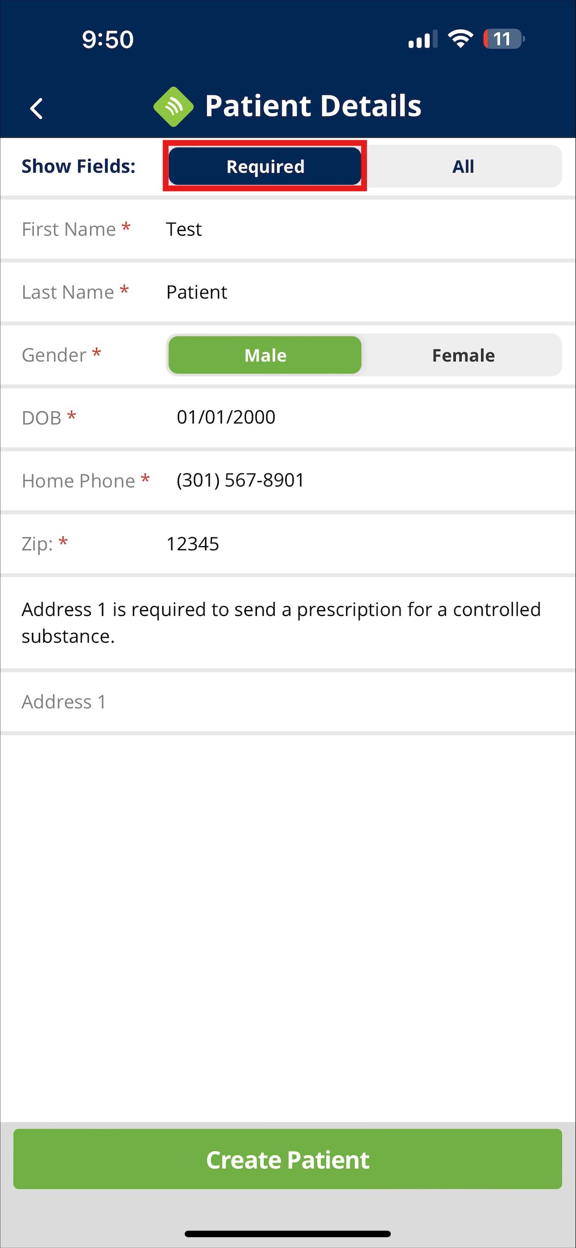 Add New Patient_Details Screen_Required Tab.jpeg